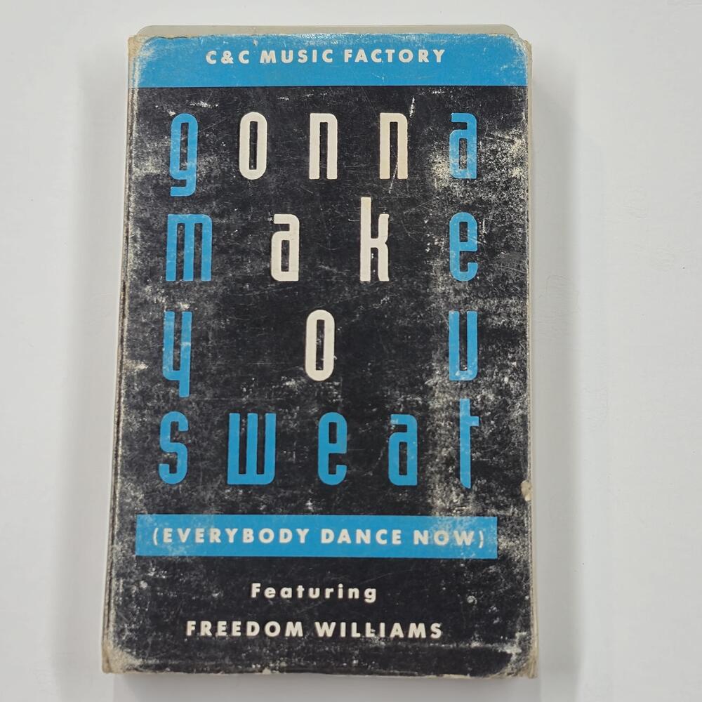 Vintage Cassette Single C+C Music Factory Gonna Make You Sweat 1990 Ft Williams